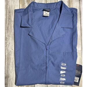 Cherokee Mens 2XL ‎ Zip Front Jacket Traditional Fit Lapel Collar Ceil Blue